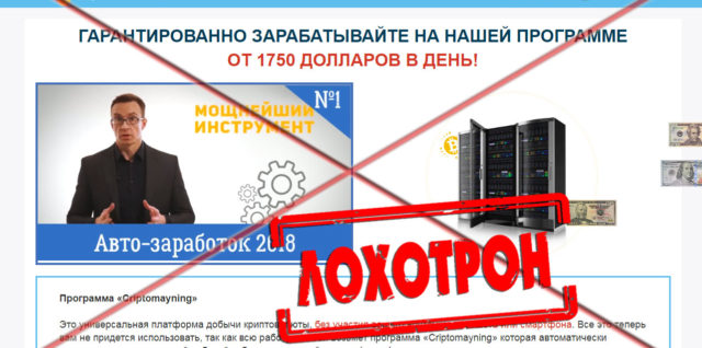 Criptomayning Cash отзывы